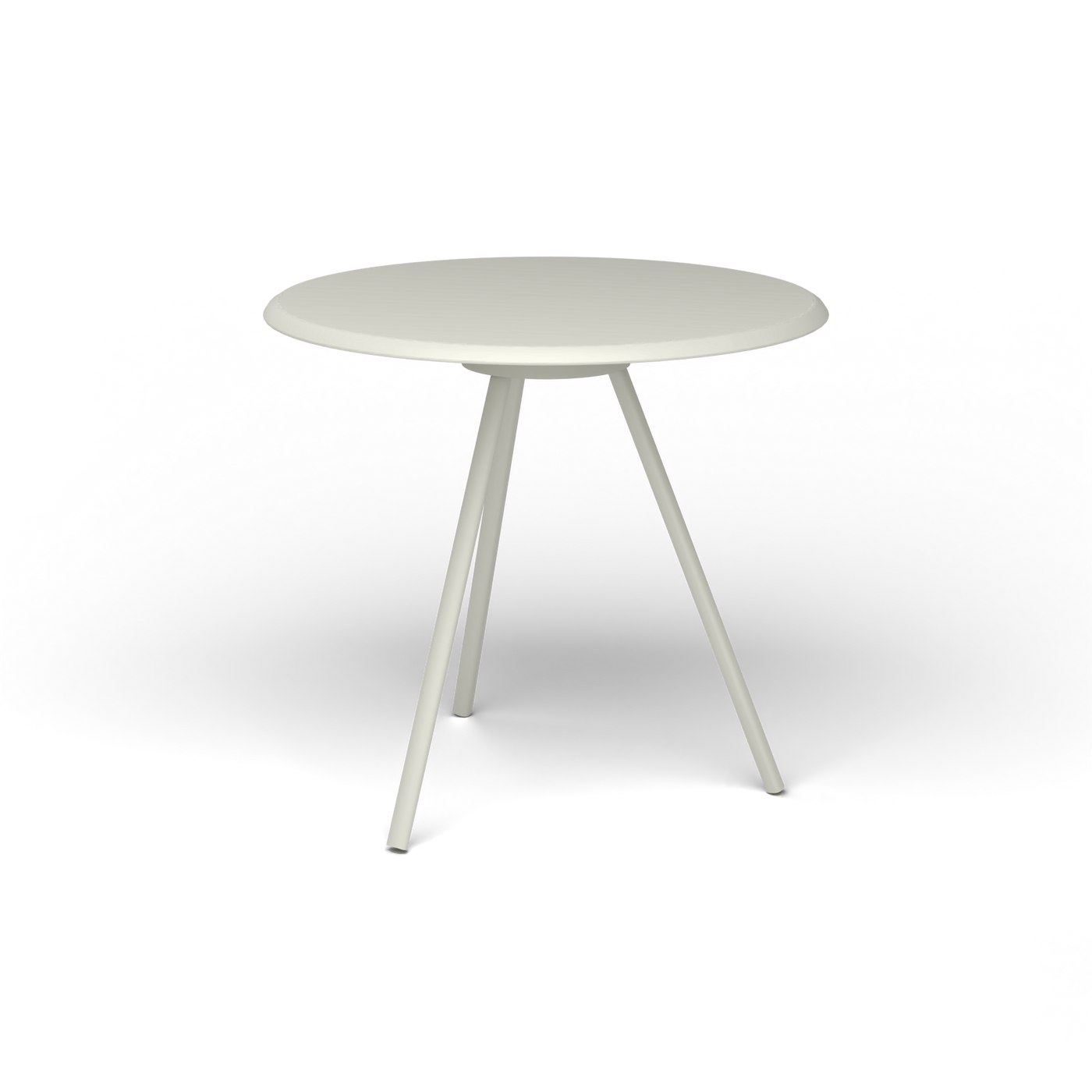Zebra Tafel - Rond Ø 72 cm, gelakt aluminium, Powder Grey