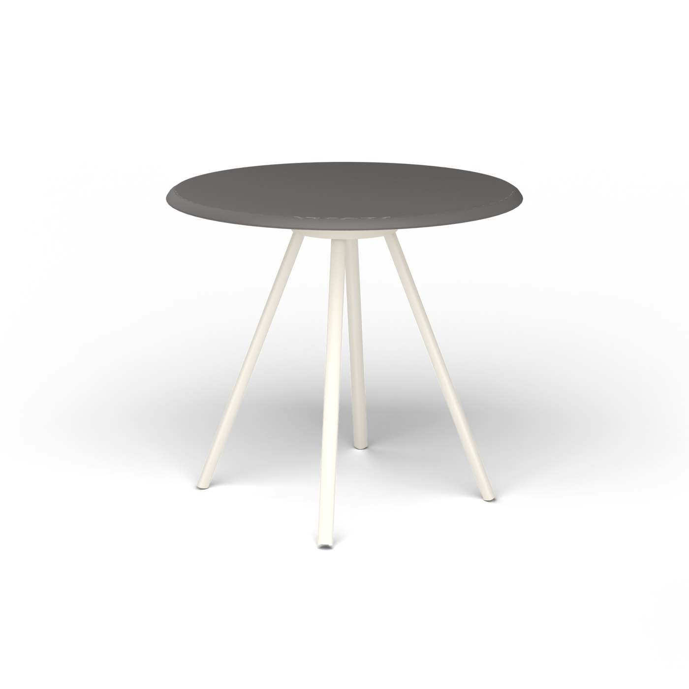 Zebra Tafel - Rond Ø 72 cm, speckled Anthracite, Antique White