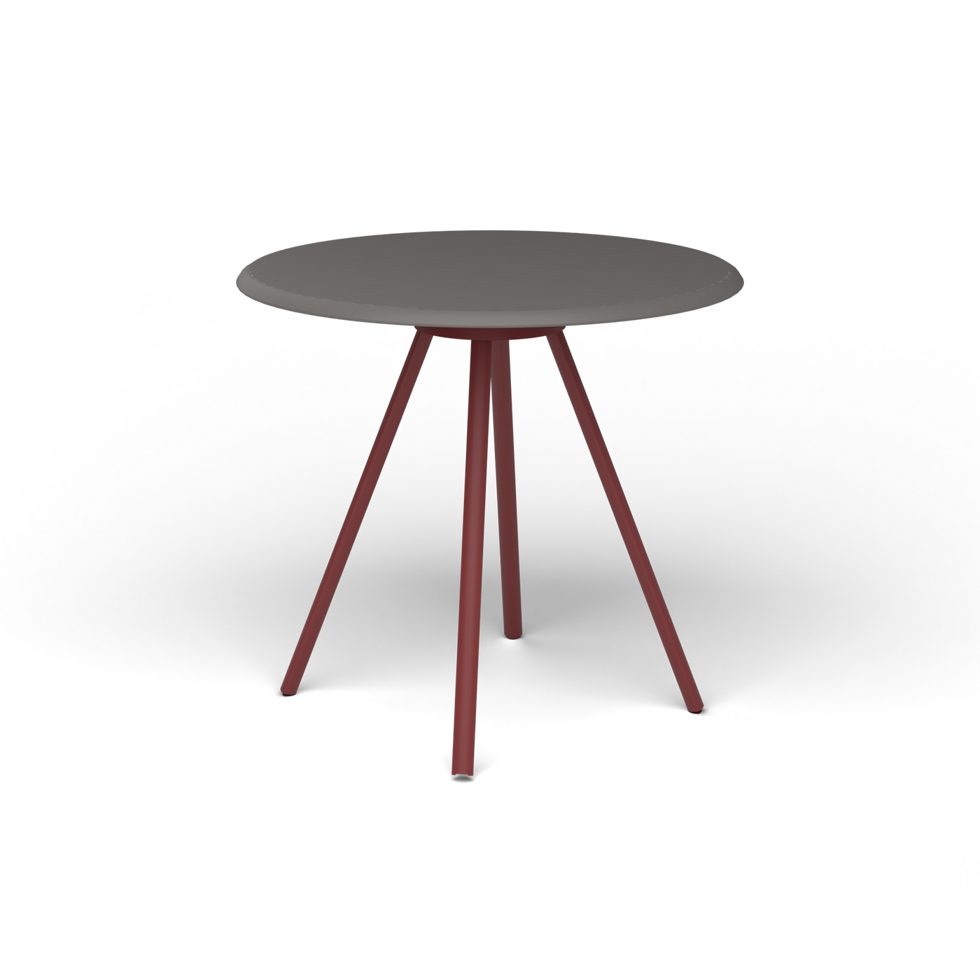 Zebra Tafel - Rond Ø 72 cm, speckled Anthracite, Autumn Red