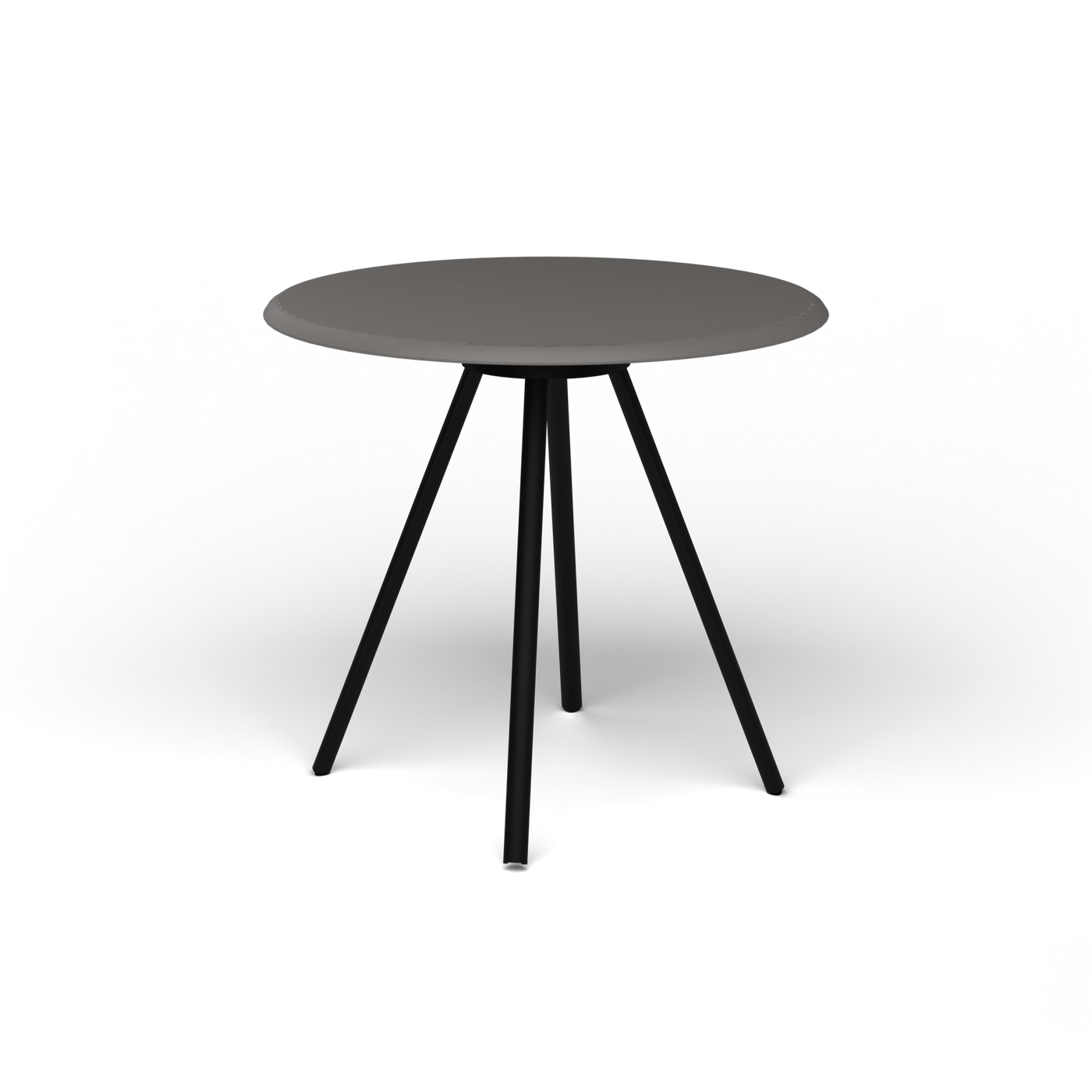Zebra Tafel - Rond Ø 72 cm, speckled Anthracite, Black