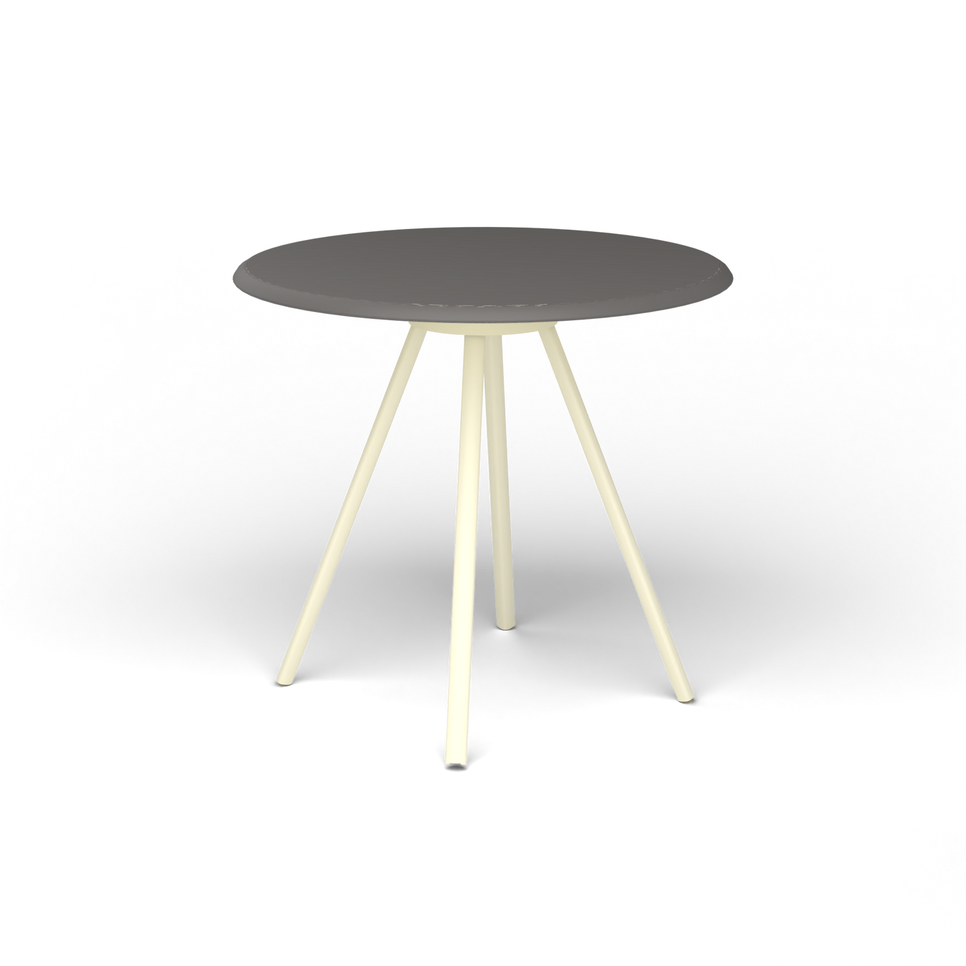 Zebra Tafel - Rond Ø 72 cm, speckled Anthracite, Butter White