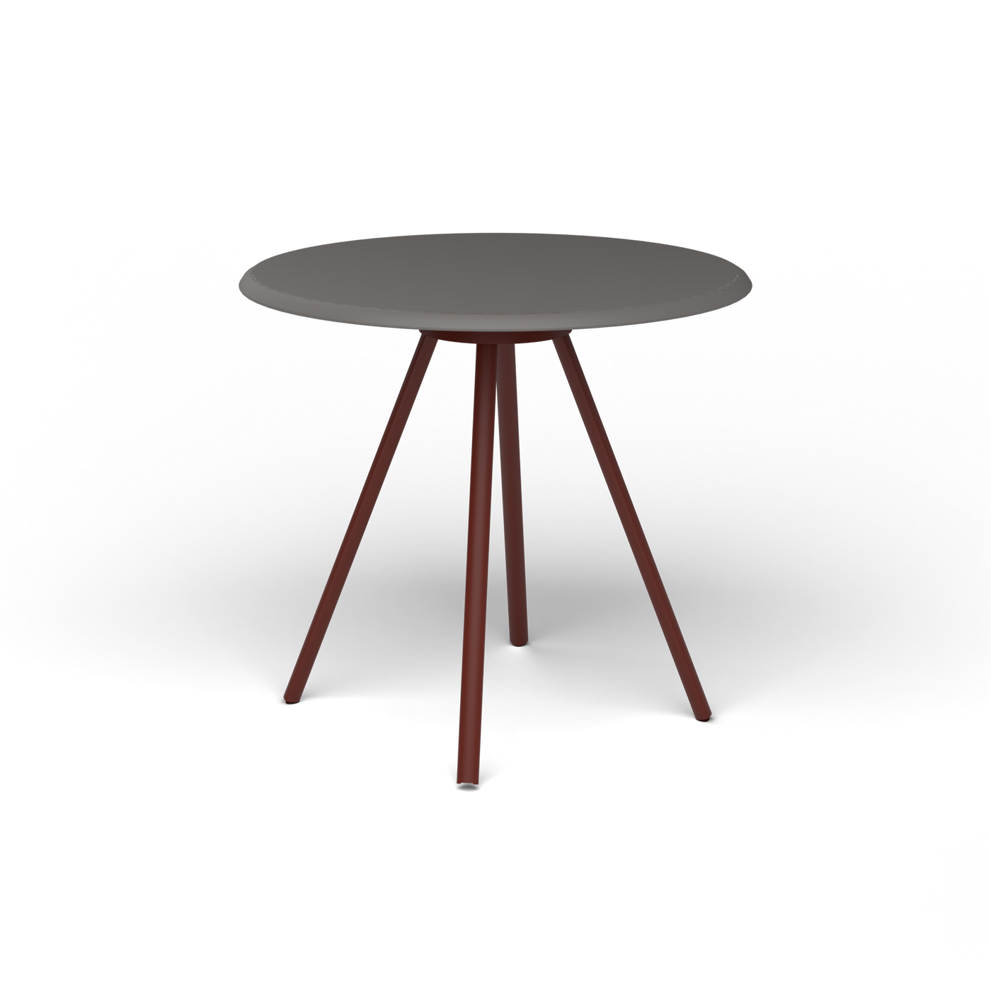 Zebra Tafel - Rond Ø 72 cm, speckled Anthracite, Chestnut Brown