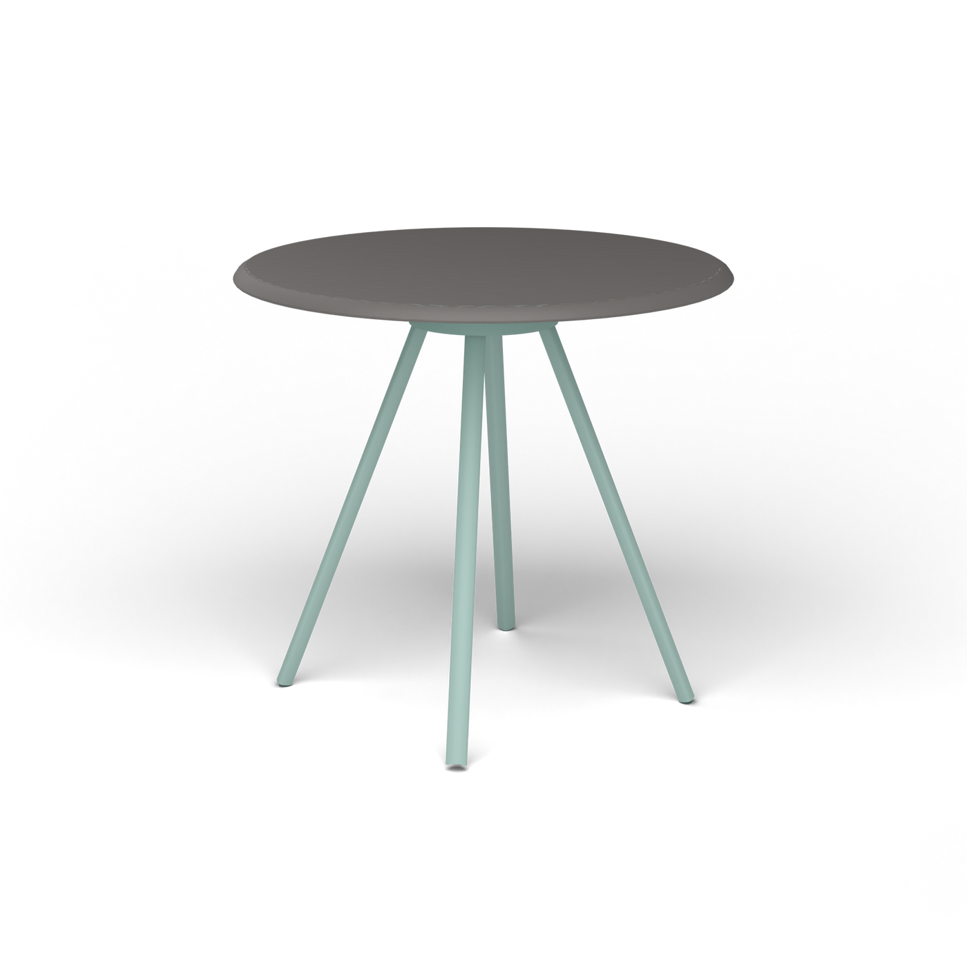 Zebra Tafel - Rond Ø 72 cm, speckled Anthracite, Light Blue