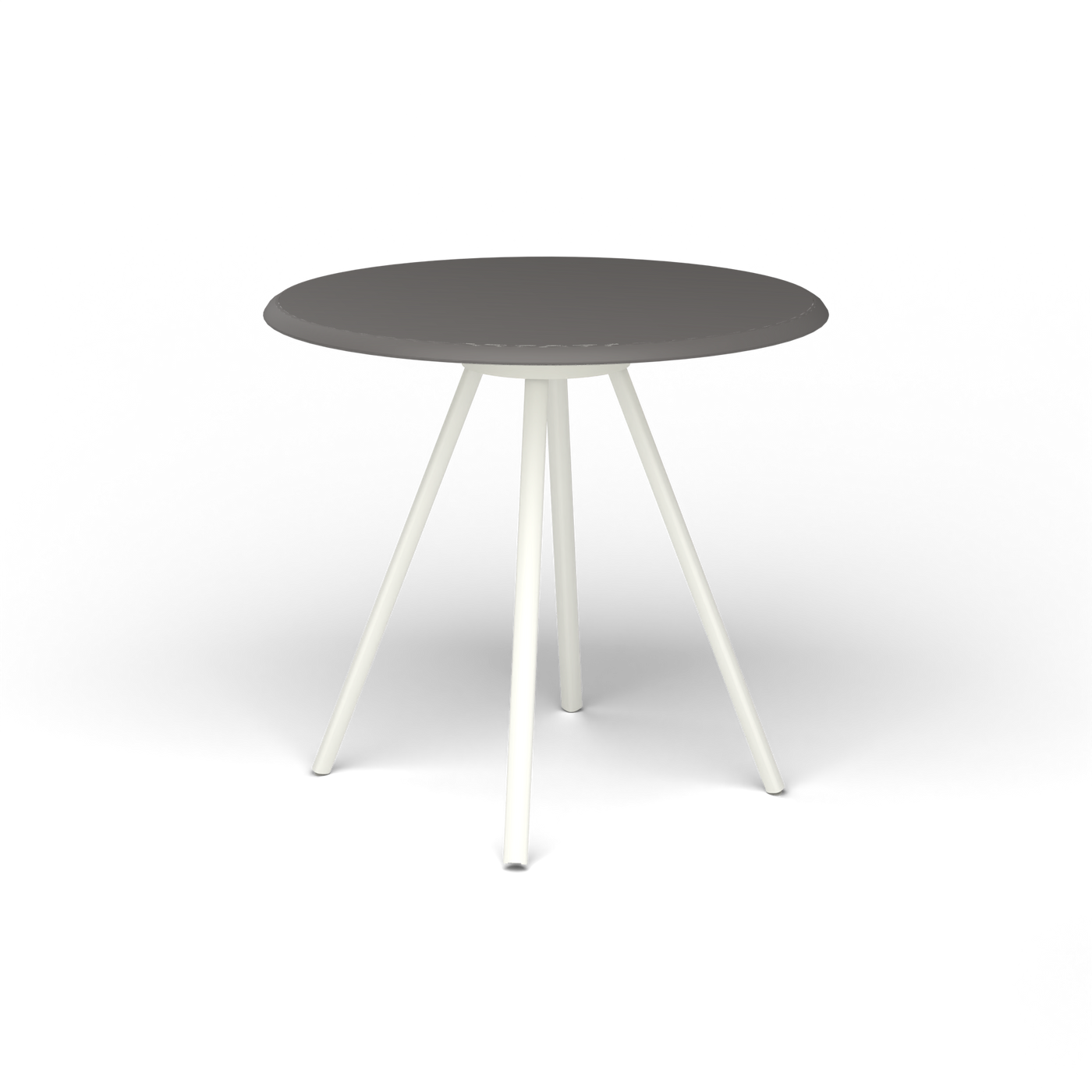 Zebra Tafel - Rond Ø 72 cm, speckled Anthracite, White