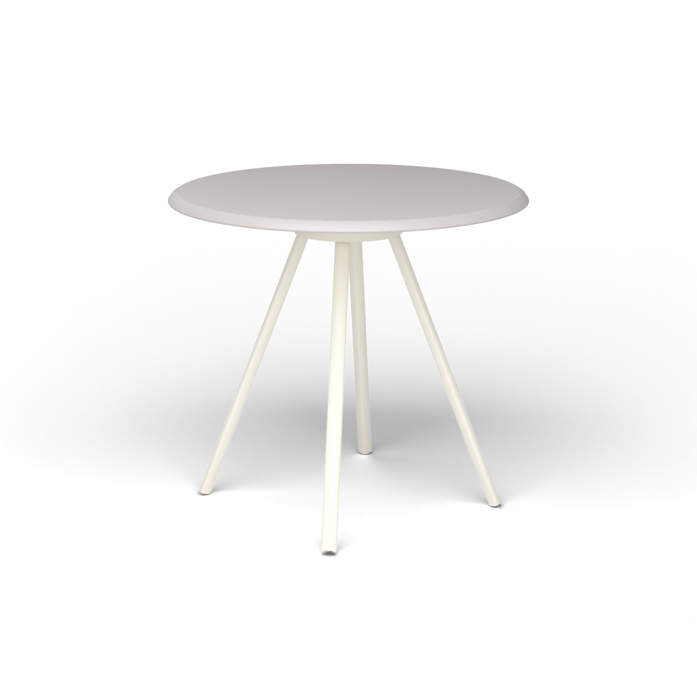 Zebra Tafel - Rond Ø 72 cm, speckled Grey, Antique White