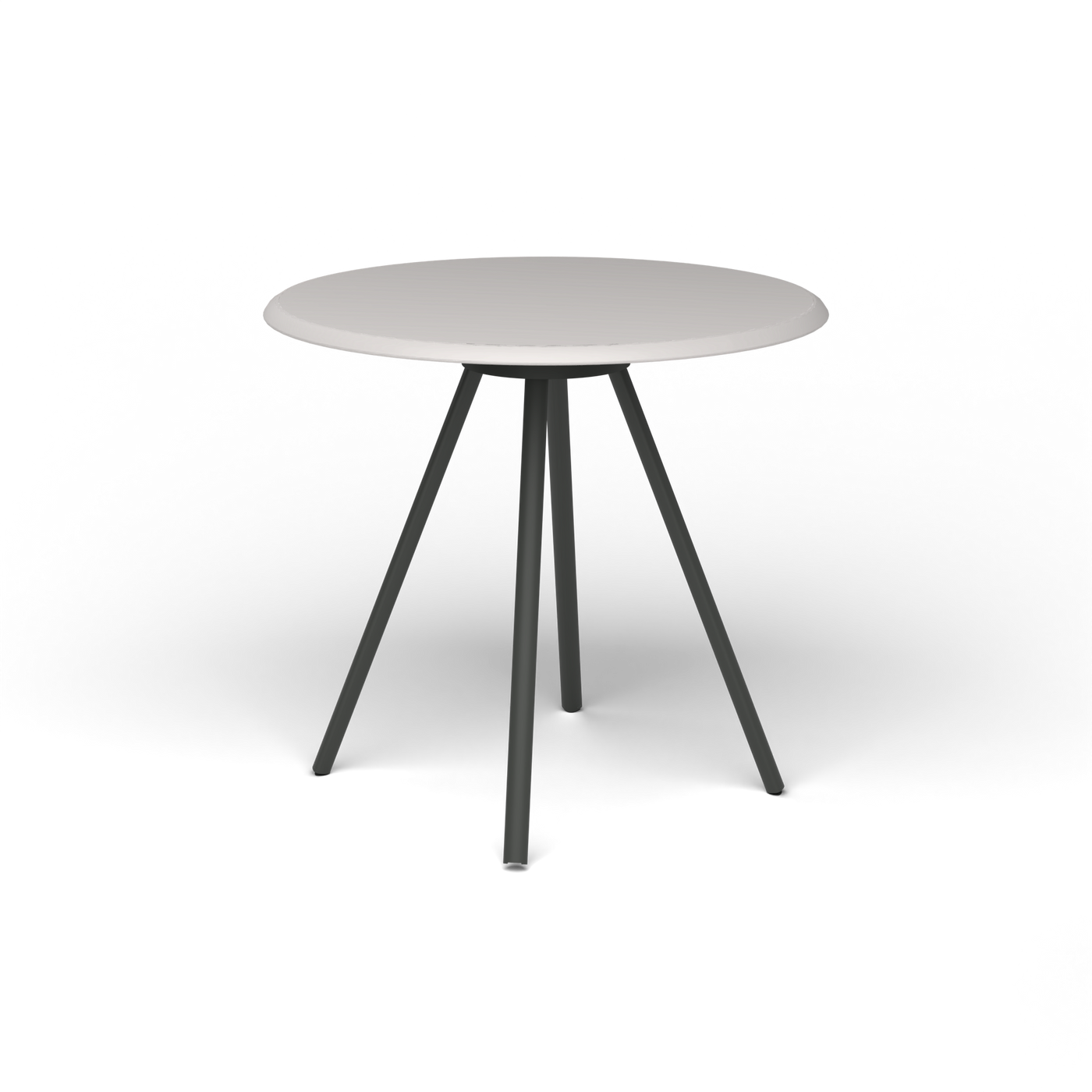 Zebra Tafel - Rond Ø 72 cm, speckled Grey, Metallic Grey