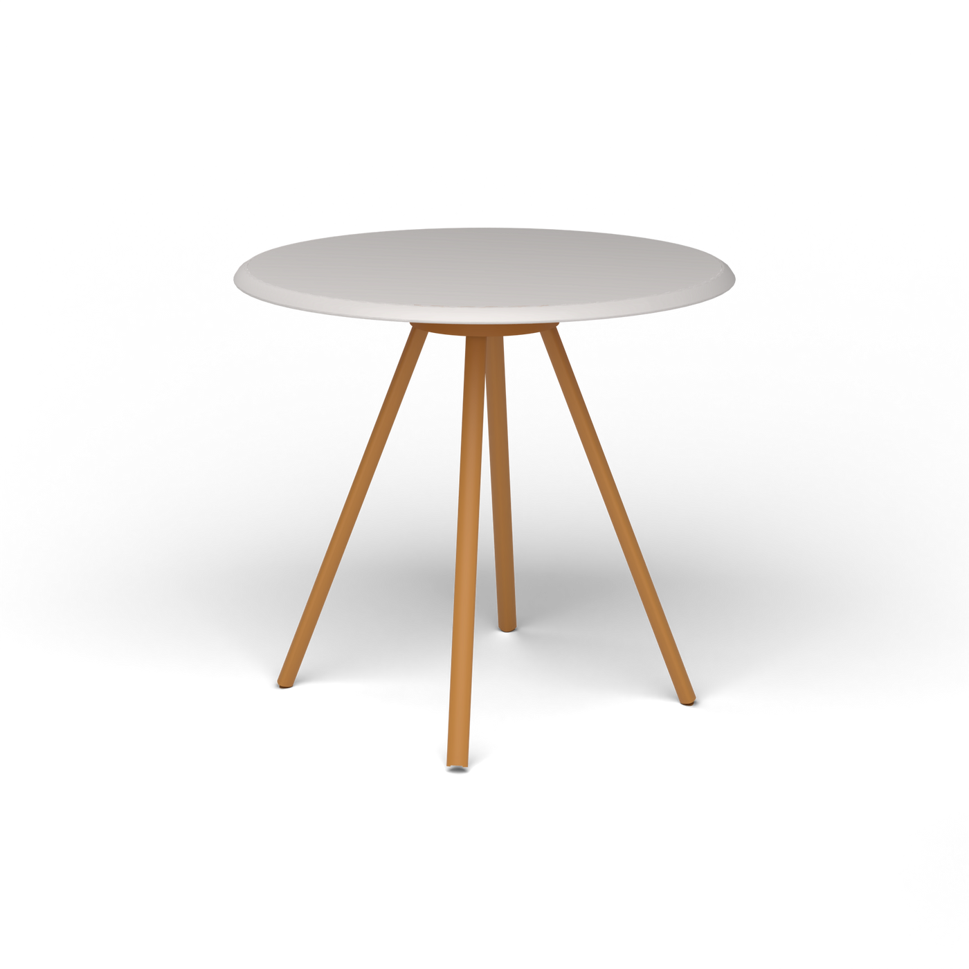 Zebra Tafel - Rond Ø 72 cm, speckled Grey, Mustard Yellow