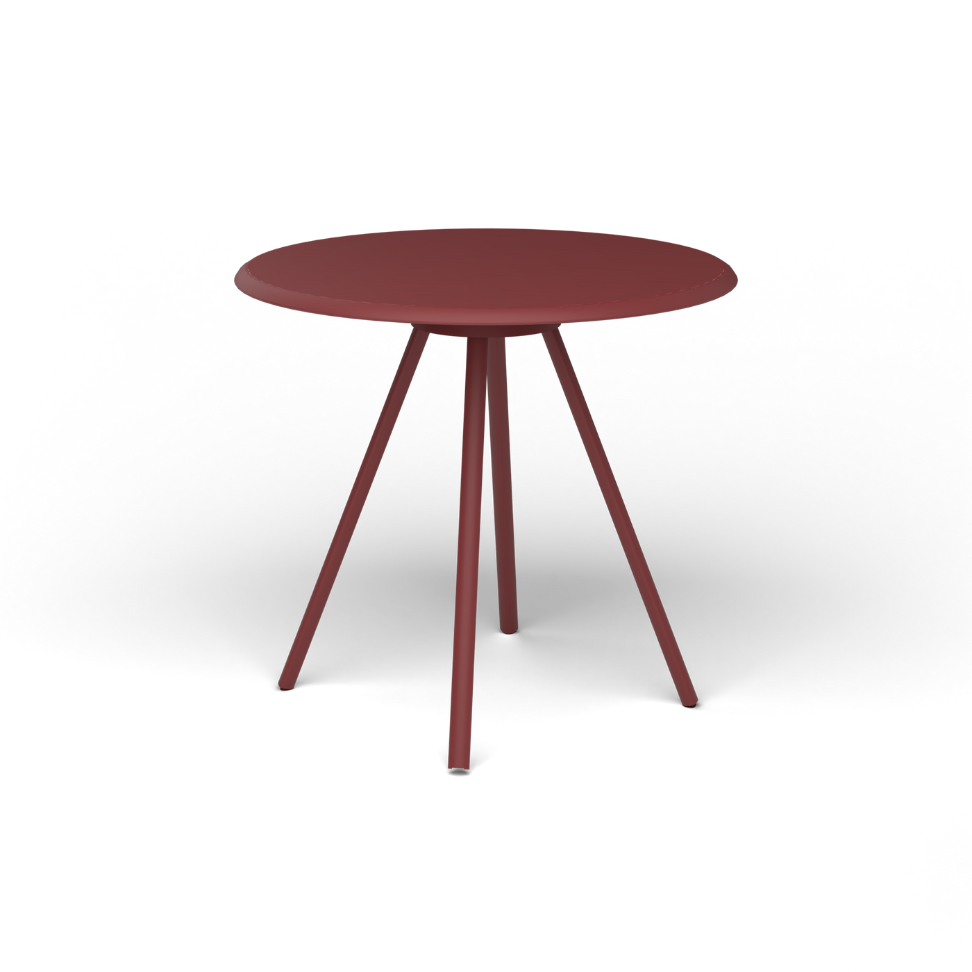 Zebra Tafel - Rond Ø 72 cm, gelakt aluminium, Autumn Red