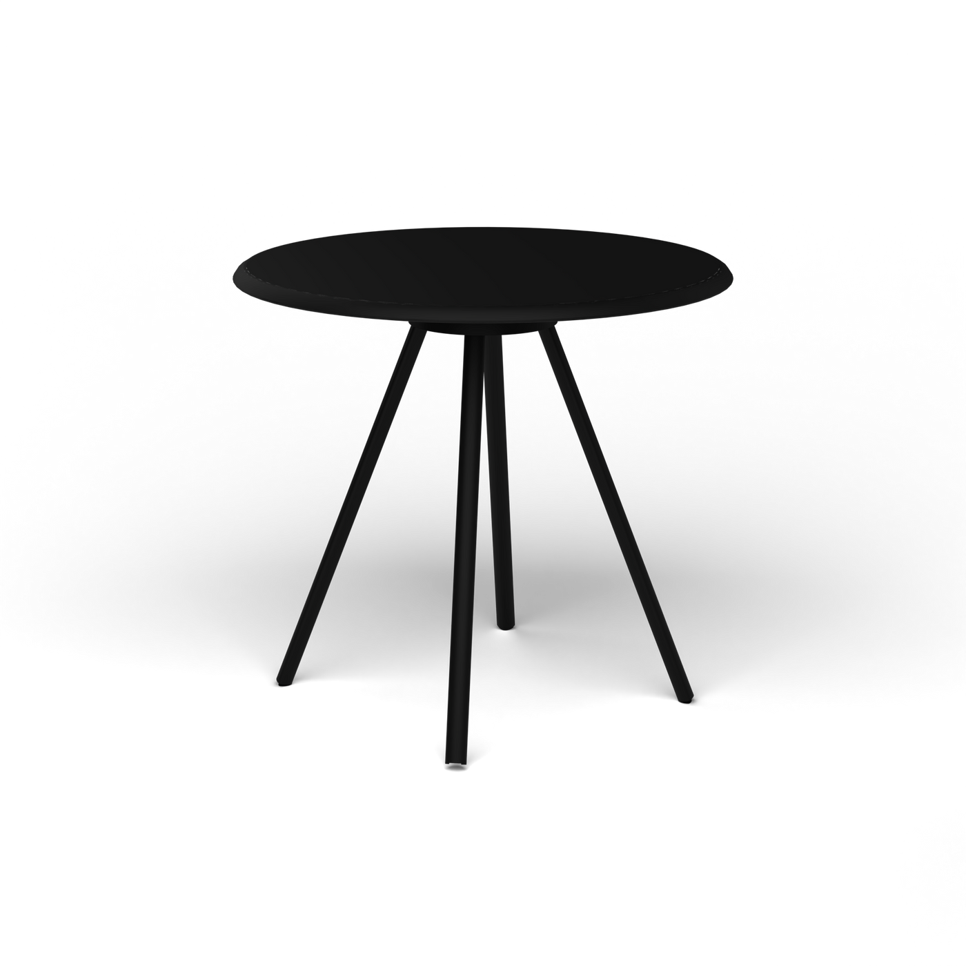 Zebra Tafel - Rond Ø 72 cm, gelakt aluminium, Black