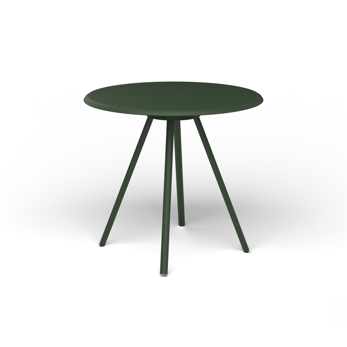 Zebra Tafel - Rond Ø 72 cm, gelakt aluminium, Bottle Green