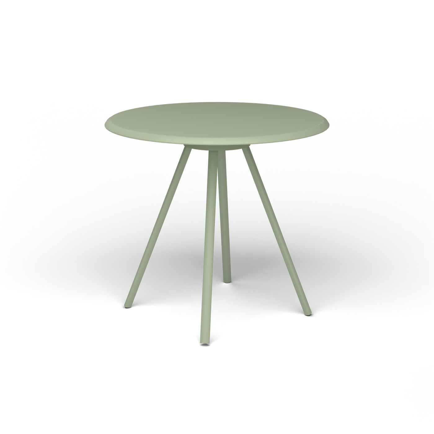 Zebra Tafel - Rond Ø 72 cm, gelakt aluminium, Green Tea
