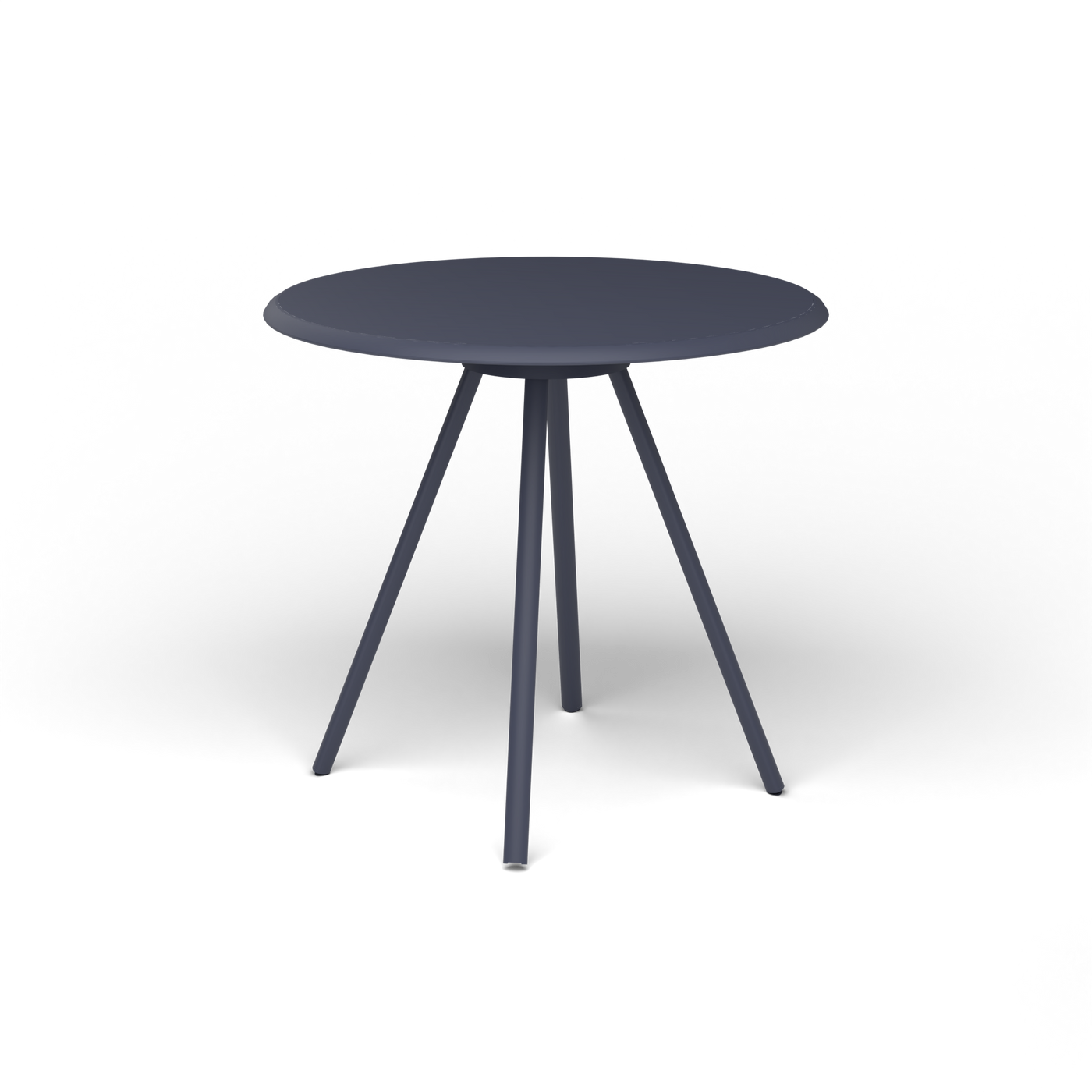 Zebra Tafel - Rond Ø 72 cm, gelakt aluminium, Grey Blue