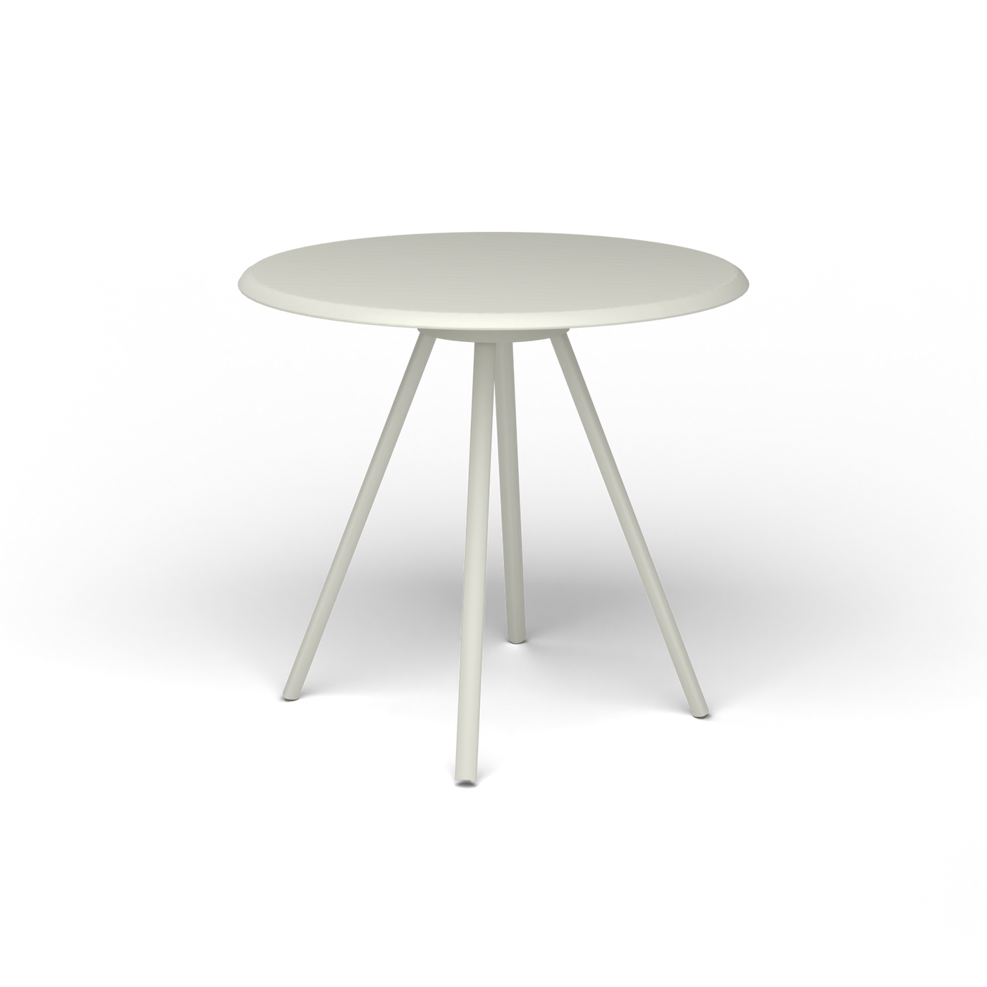 Zebra Tafel - Rond Ø 72 cm, gelakt aluminium, Powder Grey