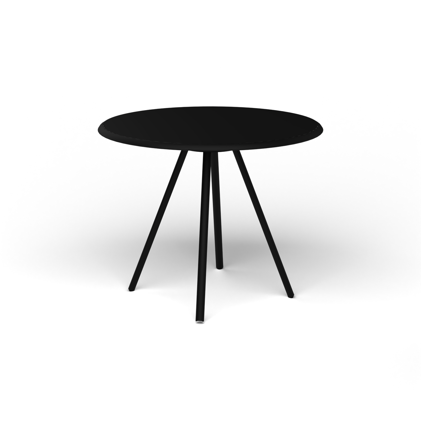 Zebra Tafel - Rond Ø 82 cm, gelakt aluminium, Black