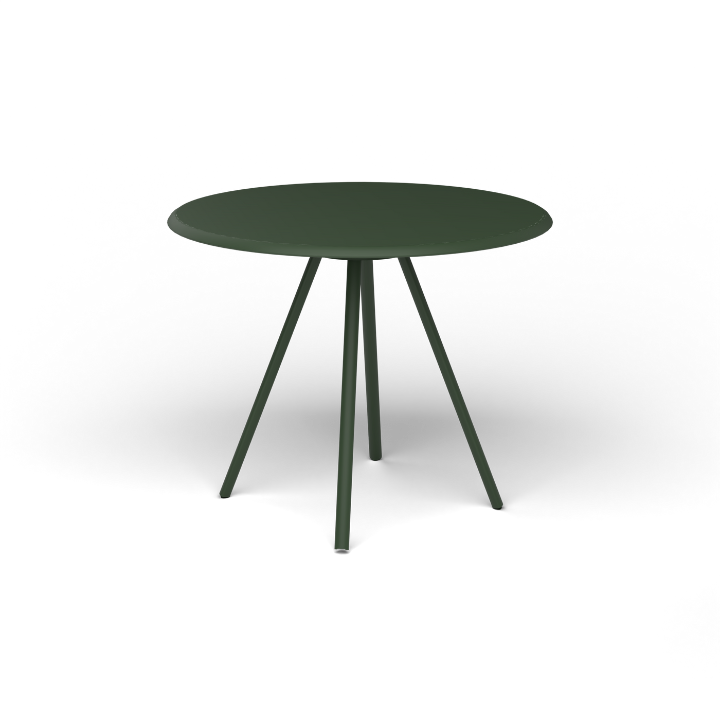 Zebra Tafel - Rond Ø 82 cm, gelakt aluminium, Bottle Green