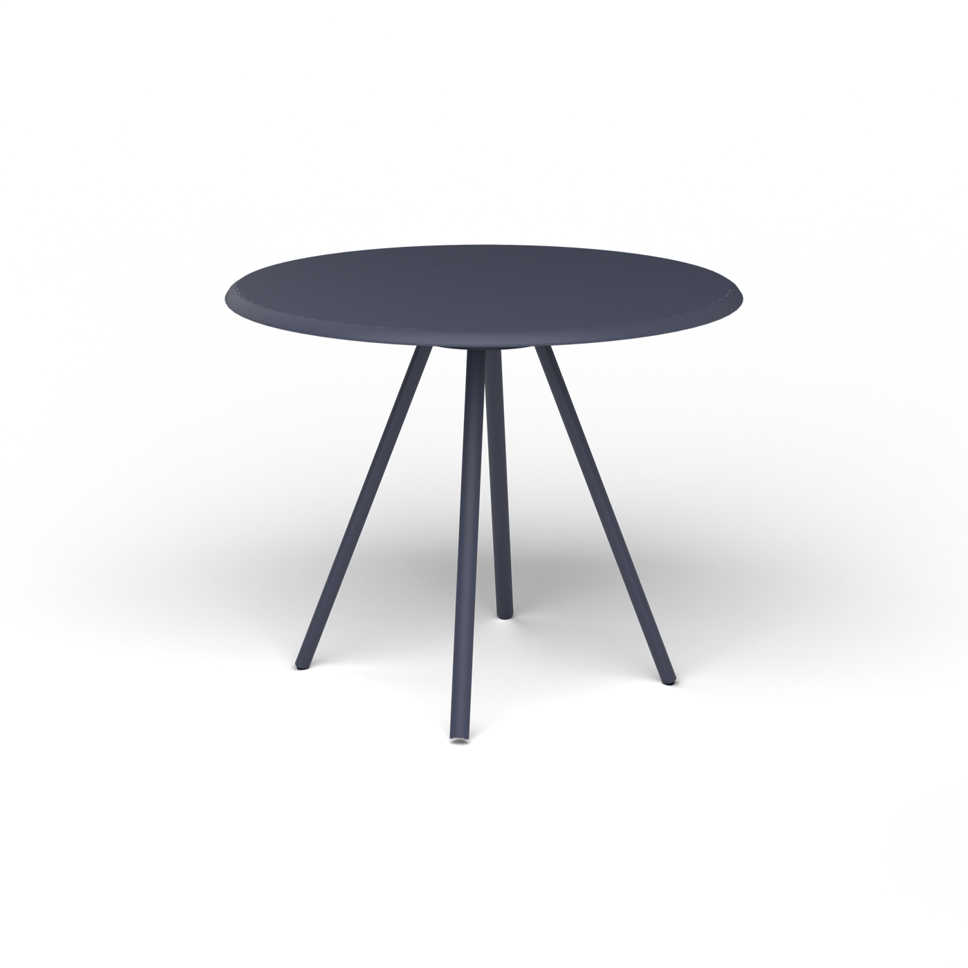 Zebra Tafel - Rond Ø 82 cm, gelakt aluminium, Grey Blue