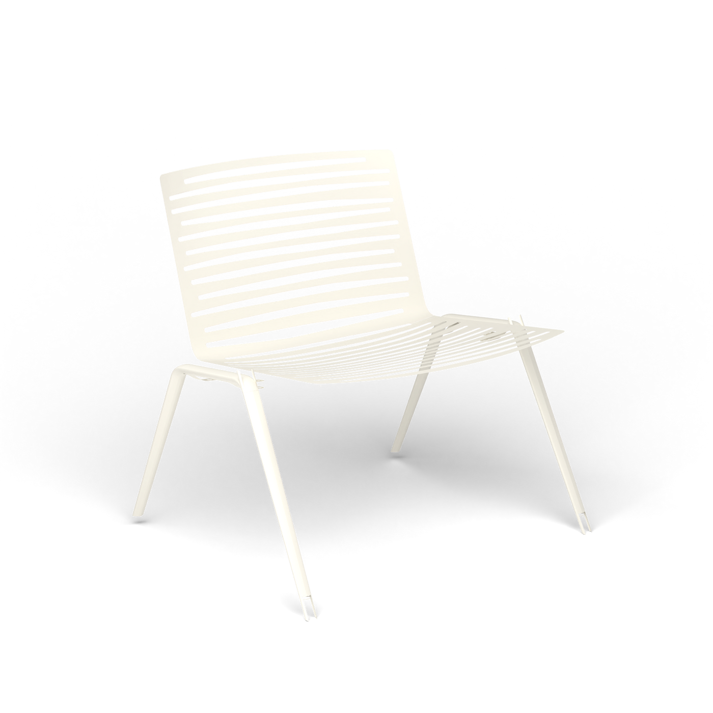 Zebra Loungefauteuil - Antique White