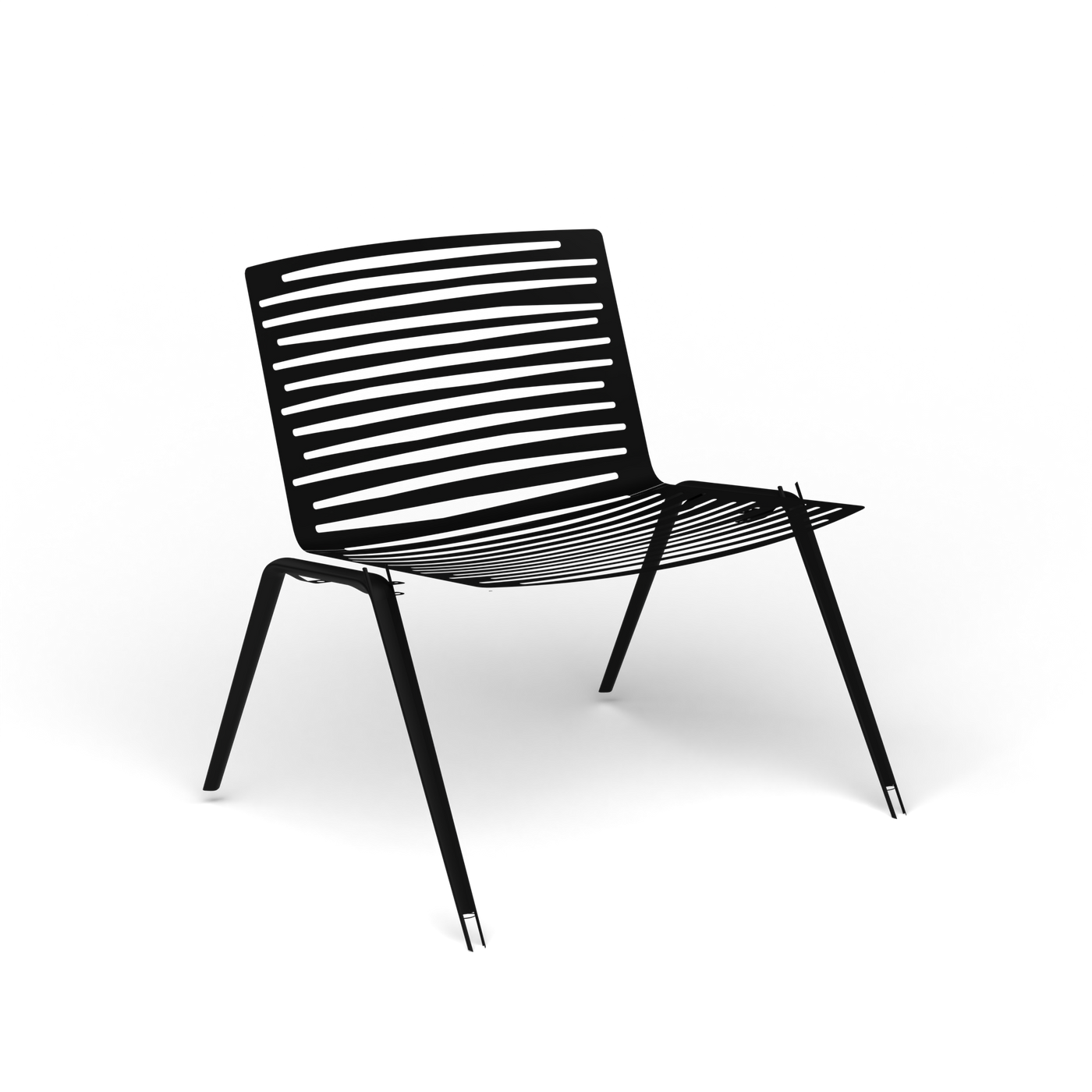 Zebra Loungefauteuil - Black