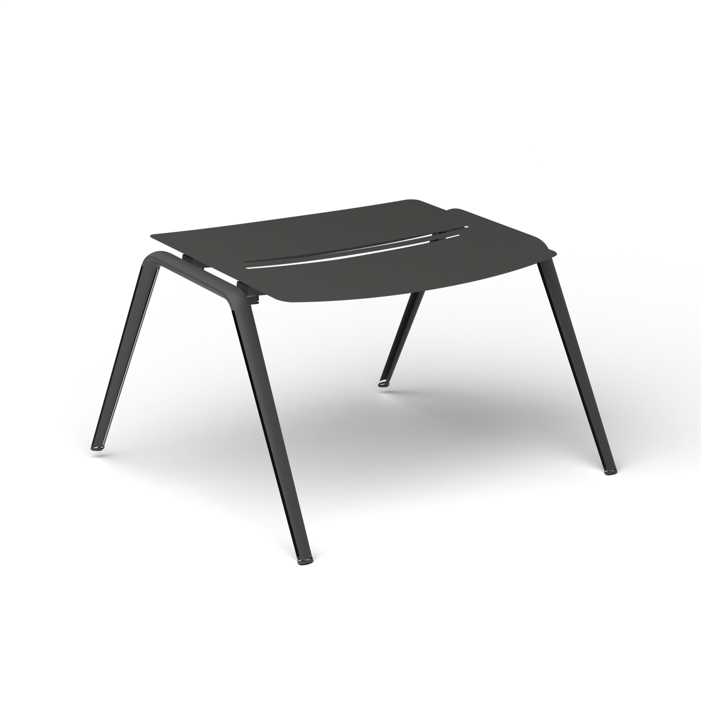 Zebra Voetenbank - Metallic Grey