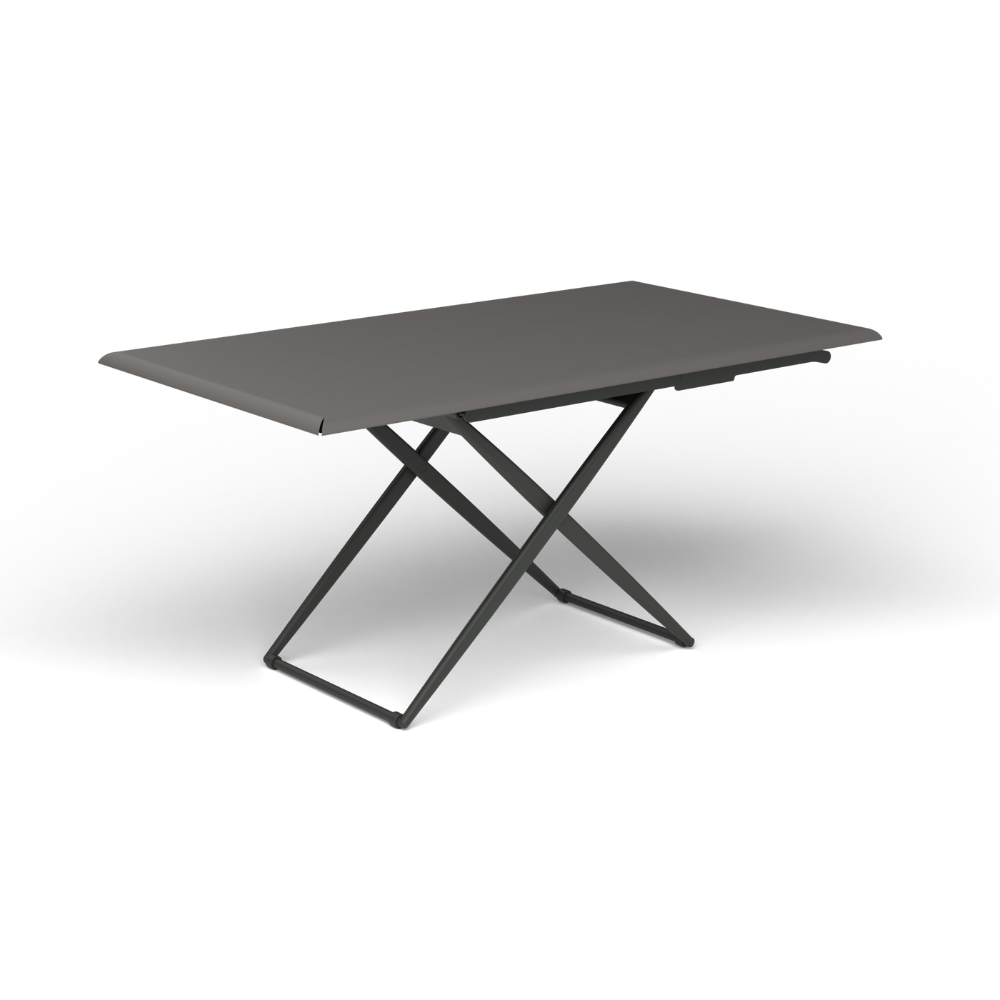 Zebra Rechthoekige Up&Down Tafel - Metallic Grey