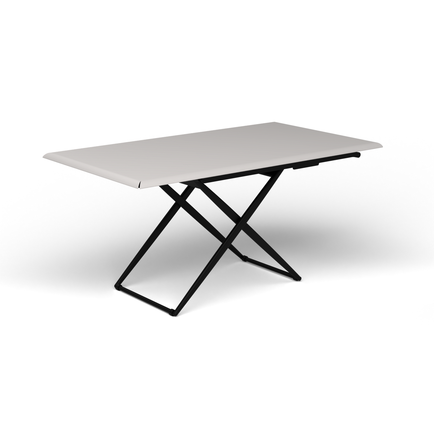 Zebra Rechthoekige Up&Down Tafel - Black