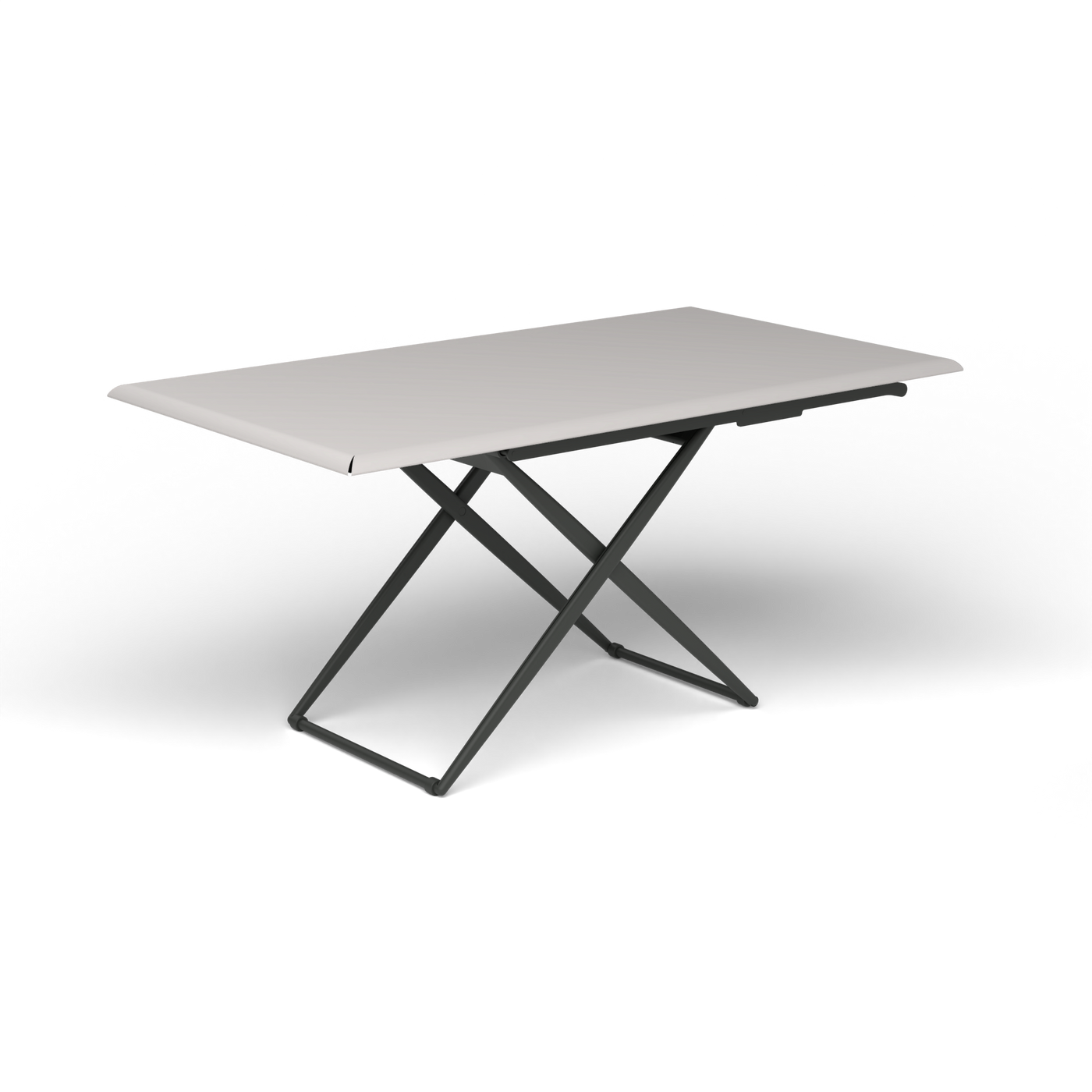 Zebra Rechthoekige Up&Down Tafel - Metallic Grey