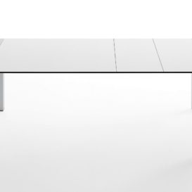 Kristalia Sushi extendable table in aluminium and white