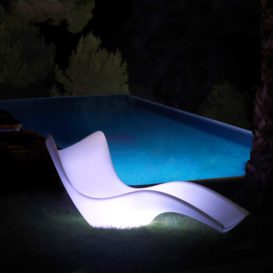 surf daybed at night