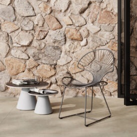 OSTREA 47 DINING CHAIR - CONIX 40 & 60 SIDE TABLES