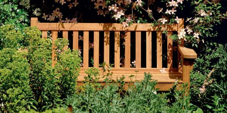 Barlow Tyrie London bench in the garden 1024x512 1