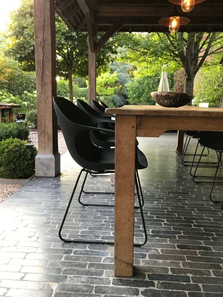 Drongen elephant zwart bij klassieke tafel 6