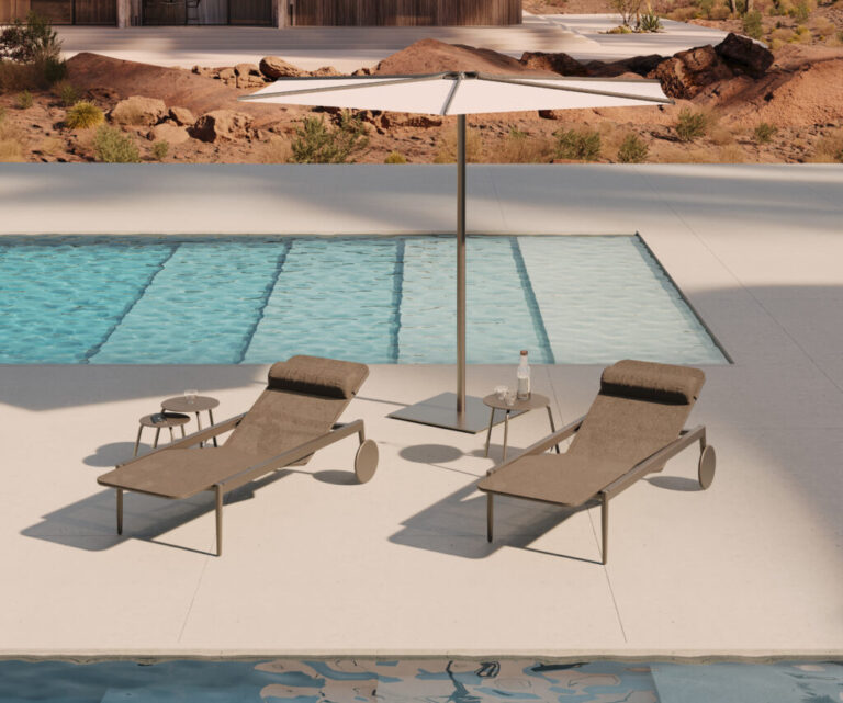 STYLETTO 195 LOUNGERS SAMBA SIDE TBALES OAZZ PARASOL 1024x854 1