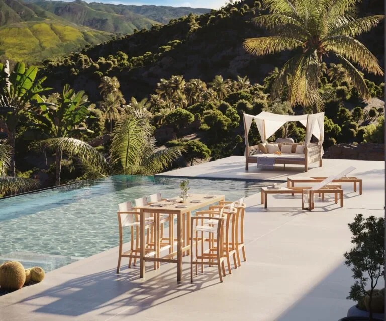 XQI 200H TABLE DE BAR - XQI 43 CHAISE DE BAR - XQI 195 CHAISES DE LOISIRS - TUSKANY DAYBED-minus