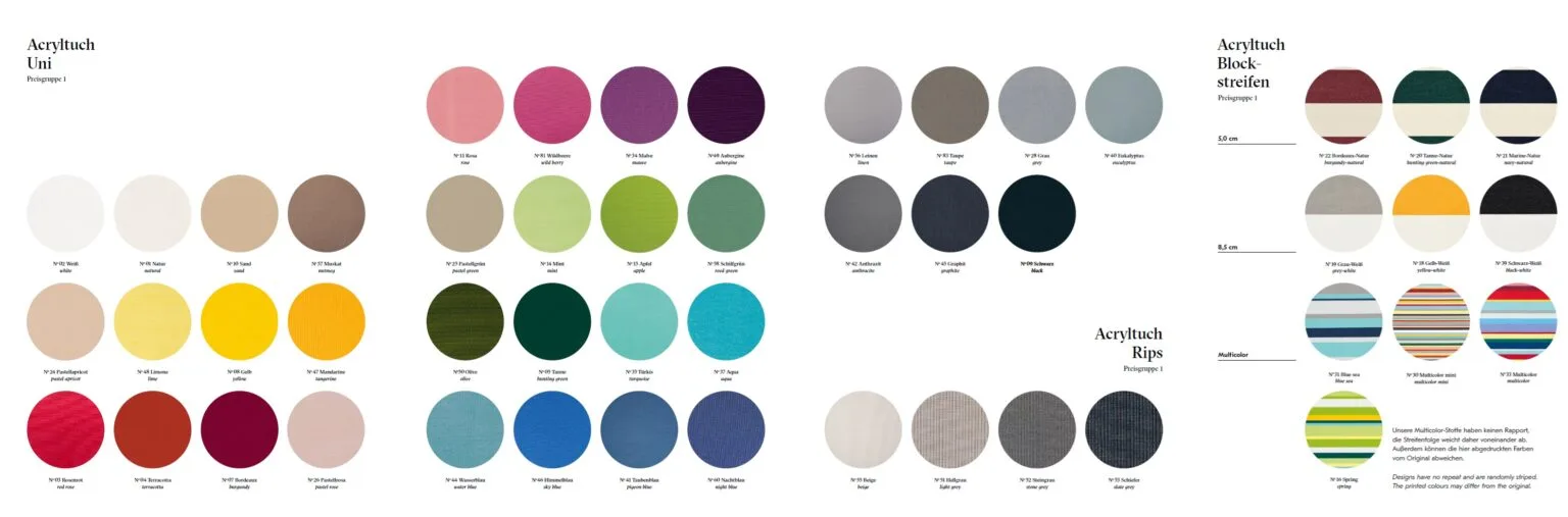Overzicht Alle Kleuren 2026